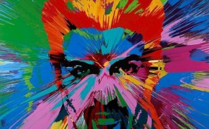Damien Hirst, Beautiful Beautiful George Michael Love Painting, 2017