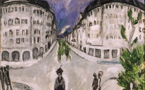 Street at Schöneberg City Park, 1912/13 Oil on canvas, 121 x 151 cm, Milwaukee Art Museum, Gift of Mrs Harry Lynde Bradley