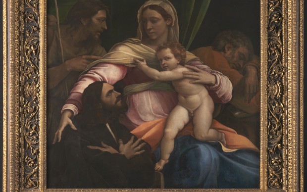 Sebastiano del Piombo The Virgin and Child with Saint Joseph, Saint John the Baptist and a Donor, 1517 Oil on wood 97.8 x 106.7 cm © The National Gallery, London (NG1450)