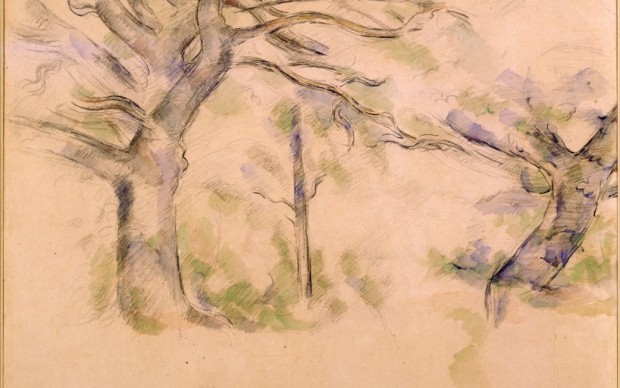 Paul Cézanne, I grandi alberi, 47 x 58 cm. Parigi, Collezione Prat