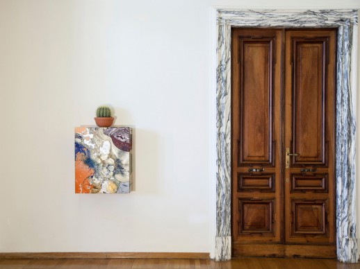 John M. Armleder - Stockage, exhibition view della mostra presso l'Istituto Svizzero di Roma - Villa Maraini
