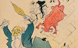 Henri de Toulouse-Lautrec, La Vache Enragée (Before Letters), 1896, Color Lithography 70x57,5 cm © Herakleidon Museum, Athens Greece