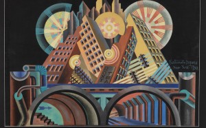 Fortunato Depero, Grattacieli e Tunnel, 1930