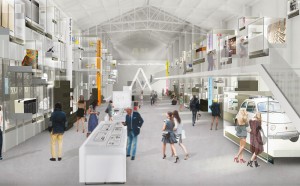 Render Museo del Compasso d'Oro ADI Milano
