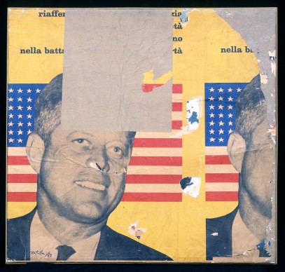 Mimmo Rotella, Viva America, 1963