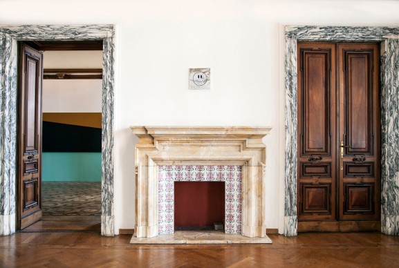 John M. Armleder - Stockage, exhibition view della mostra presso l'Istituto Svizzero di Roma - Villa Maraini