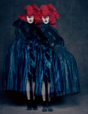 Rei Kawakubo for Comme des Garçons, Blue Witch, spring/summer 2016; Courtesy of Comme des Garçons. Photograph by © Paolo Roversi; Courtesy of The Metropolitan Museum of Art