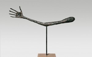 Alberto Giacometti The Hand 1947 Bronze (cast 1947-49) 57 x 72 x 3.5 cm Kunsthaus Zürich, Alberto Giacometti Stiftung © Alberto Giacometti Estate, ACS/DACS, 2017