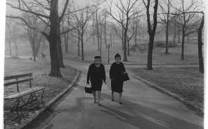 Two ladies walking in Central Park, N.Y.C. 1963 © The Estate of Diane Arbus
