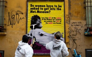 Guerrilla Girls, Cheap Street Poster Art Festival 2017, Bologna, photo by Stefano Scheda