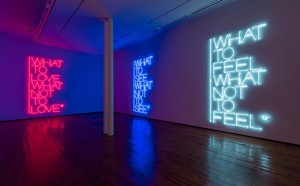 Maurizio Nannucci. What to see What not to see. Installation view at Galleria Fumagalli, Milano 2017. Courtesy l’artista e Galleria Fumagalli, Milano. Photo Antonio Maniscalco