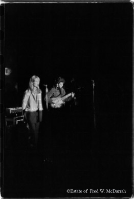 The Velvet Underground Perform, 1966, Nico & Lou Reed perform at the Filmmakers Cinematheque, New York, New York, February 8, 1966 © Estate of Fred W. McDarrah