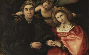 Lorenzo Lotto, Marsilio Cassotti and his wife Faustina. 1523 Oil on canvas, 71 × 84 cm © Museo Nacional del Prado, Madrid