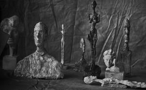 Peter Lindbergh Alberto Giacometti, Group Of Nine, Zurich, 2016, 2016 Hahnemuhle Photo Rag® Baryta 315 grs 23 5/8 x 35 7/16 inches (60 x 90 cm) © Peter Lindbergh © Succession Alberto Giacometti (Fondation Giacometti + ADAGP) Paris 2017