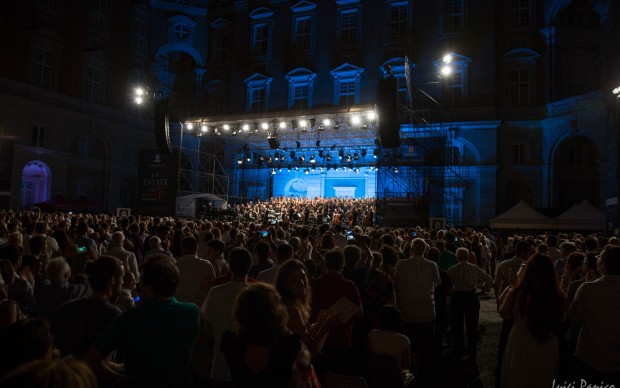 Ennio Morricone in concerto per Un'Estate da Re alla Reggia di Caserta, 11 luglio 2017. Photo by Luigi Panico per Sky Arte HD