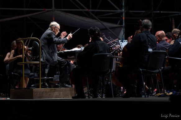 Ennio Morricone in concerto per Un'Estate da Re alla Reggia di Caserta, 11 luglio 2017. Photo by Luigi Panico per Sky Arte HD