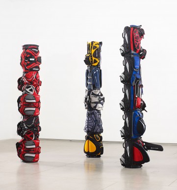 Brian Jungen, 1980, 1970, 1960, 2007. 1980: Art Gallery of Ontario, Purchased with the assistance of The David Yuile and Mary Elizabeth Hodgson Fund, 2007, 2007/17. 1970: Art Gallery of Ontario, Promised Gift of Rosamond Ivey, AGOID.103514; 1960: Art Gallery of Ontario, Promised Gift, AGOID.103513. All © Brian Jungen 2017