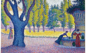 PAUL SIGNAC, Saint-Tropez, Fontaine des Lices, 1895. Private collection