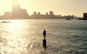 Antony Gormley, ANOTHER TIME XVI, 2012, Permanent installation Limehouse Reach, London 2013. Photo: Max Creasy