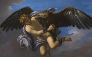 Anton Domenico Gabbiani (Firenze 1652 - 1726), Ratto di Ganimede, Firenze, Gallerie degli Uffizi, olio su tela, 1700