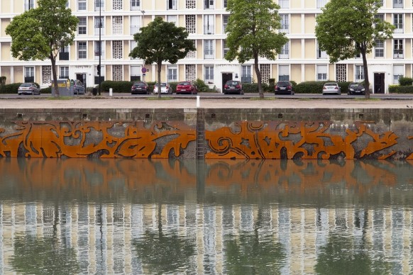 "Jardins fantômes", permanent installation, Bassin du Roy - le Havre. Photo credit: Courtesy Studio Baptiste Debombourg & Galerie Patricia Dorfmann - Paris