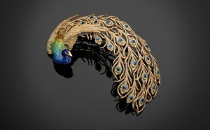 Aigrette, Mellerio dits Meller, Parigi, 1905. Oro, platino, diamanti, fondo a smalto © The Al Thani Collection