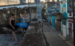 Leysis Quesada Vera--Avril and Thalia on the rooftop, Havana, 2017 (Annenberg Space for Photography)