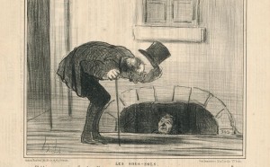 Honoré Daumier, Il seminterrato, litografia, Bozzetti parigini, , tav.19, LD/DR 2816, © Collezione Matteo Bianchi e Carolina Leite, Tesserete