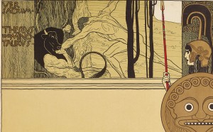 Gustav Klimt, Manifesto per la prima mostra della Secessione Viennese (26.03.1898-­‐20.06.1898), 1898, litografia a colori su carta © Klimt Foundation, Wien