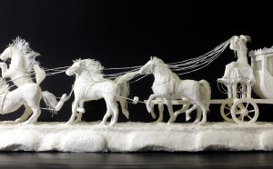 LorMa (Lorenzo Mariani), A tre secoli dalla fine, 2017, carta e colla, Courtesy Spazio Testoni