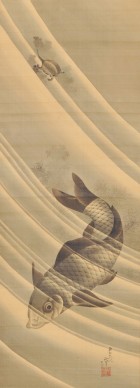 Katsushika Hokusai, Carpa e tartaruga, 1839, Sumisho Art Gallery