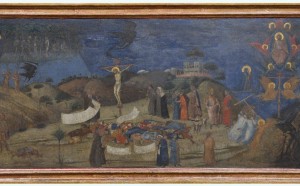 Ambrogio Lorenzetti, Allegoria della Redenzione 1338 circa Tempera e oro su tavola, 59,5 x 120 cm Siena, Pinacoteca Nazionale
