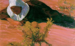 Cuno Amiet, Ragazzo bretone (Bretonischer Knabe) 1893, olio su tela, 65 x 80 cm Kunsthaus Zürich, Vereinigung Zürcher Kunstfreunde © M. + D. Thalmann, Herzogenbuchsee