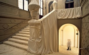 Christo and Jeanne-Claude Wrapped Floors and Stairway and Covered Windows, Palazzo Bricherasio, Turin, Italy, 1998-99 Photo: Wolfgang Volz © 1999 Christo