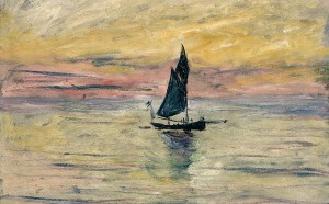 7 Claude Monet (1840-1926) Barca a vela. Effetto sera , 1885 Olio su tela, 54x65 cm Parigi, Musée Marmottan Monet © Musée Marmottan Monet, paris c Bridgeman-Giraudon / presse
