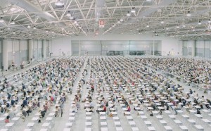 MICHELE BORZONI CONCORSO PER L’ASSUNZIONE DI 40 STORICI DELL’ARTE DA PARTE DEL MINISTERO PER I BENI E LE ATTIVITÀ CULTURALI. 1550 CANDIDATI SI SONO ISCRITTI ALL’ESAME PRESSO LA NUOVA FIERA DI ROMA © MICHELE BORZONI/TERRAPROJECT