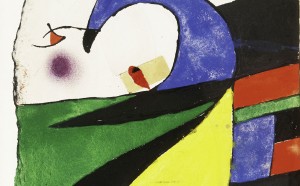 Joan Miró Maqueta para Gaudí X / Maquette for Gaudí X , 1975 [ca] Gouache, ink, pencil, pastel and collage on paper, 30,2x25,2 cm © Successió Miró by SIAE 2017 Archive Fundació Pilar i Joan Miró a Mallorca Foto: Joan Ramón Bonet & David Bonet