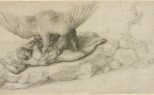 Michelangelo Buonarroti, Tityus, courtesy Queen Elizabeth II Windsor