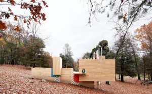 Matter Design & FR|SCH Projects, Five Fields Play Structure, Lexington - Stati Uniti. Photo by Brandon Clifford