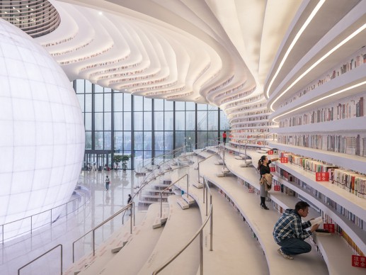 Tianjin Binhai Library by MVRDV - Courtesy Photo Ossip van Duivenbode