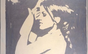 Giosetta Fioroni (Roma, 1932) La ragazza della TV , 1964 Smalto su tela 113,5 x 146,5 cm Dono dell'artista, 1967, Roma Museo Sperimentale, GAM – Galleria Civica d’Arte Moderna e Contemporanea, Torino