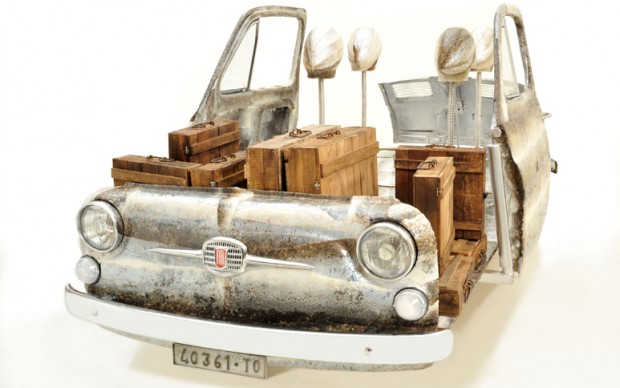 Gianni De Paoli, parte dello Special Sculpture Project durante HIT PARADE. The top biennal selection exhibit Paratissima 2016 | 2017, MAUTO – Museo Nazionale dell’Automobile di Torino
