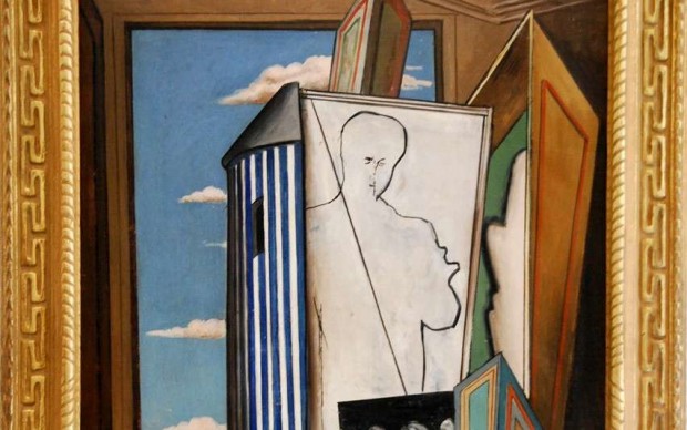 Giorgio de Chirico, Composition avec autoportrait, Musée des Beaux Arts Béziers