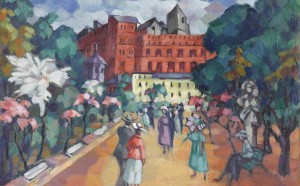 Konrad Mägi, Motivo romano. 1921–1922, Olio su tela. 53,6 × 66,8. Museo nazionale d’arte, Estonia