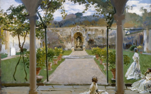 John Singer Sargent (1856-1925) At Torre Galli. Ladies in a Garden, 1910 olio su tela, 71.1x91.5 cm Londra, The Royal Academy of Arts