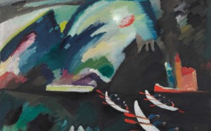 Vasilij Kandinskij, Lago. 1910. Olio su tela. 98 x 105. Mosca, Galleria Tret’jakovskaja