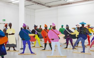Lubaina Himid Naming the Money 2004 Installation view of Navigation Charts, Spike Island, Bristol 2017 Courtesy of the artist, Hollybush Gardens, and National Museums, Liverpool Photo: Stuart Whipps