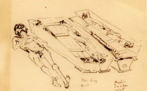 Zoran Mušič, Dachau, 1945