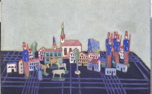 Felice Casorati, Giocattoli, 1915-16, tempera su tela, cm 61 x 57 bassa