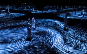 Moving Creates Vortices and Vortices Create Movement © teamLab, courtesy Ikkan Art Gallery, Martin Browne Contemporary and Pace Gallery